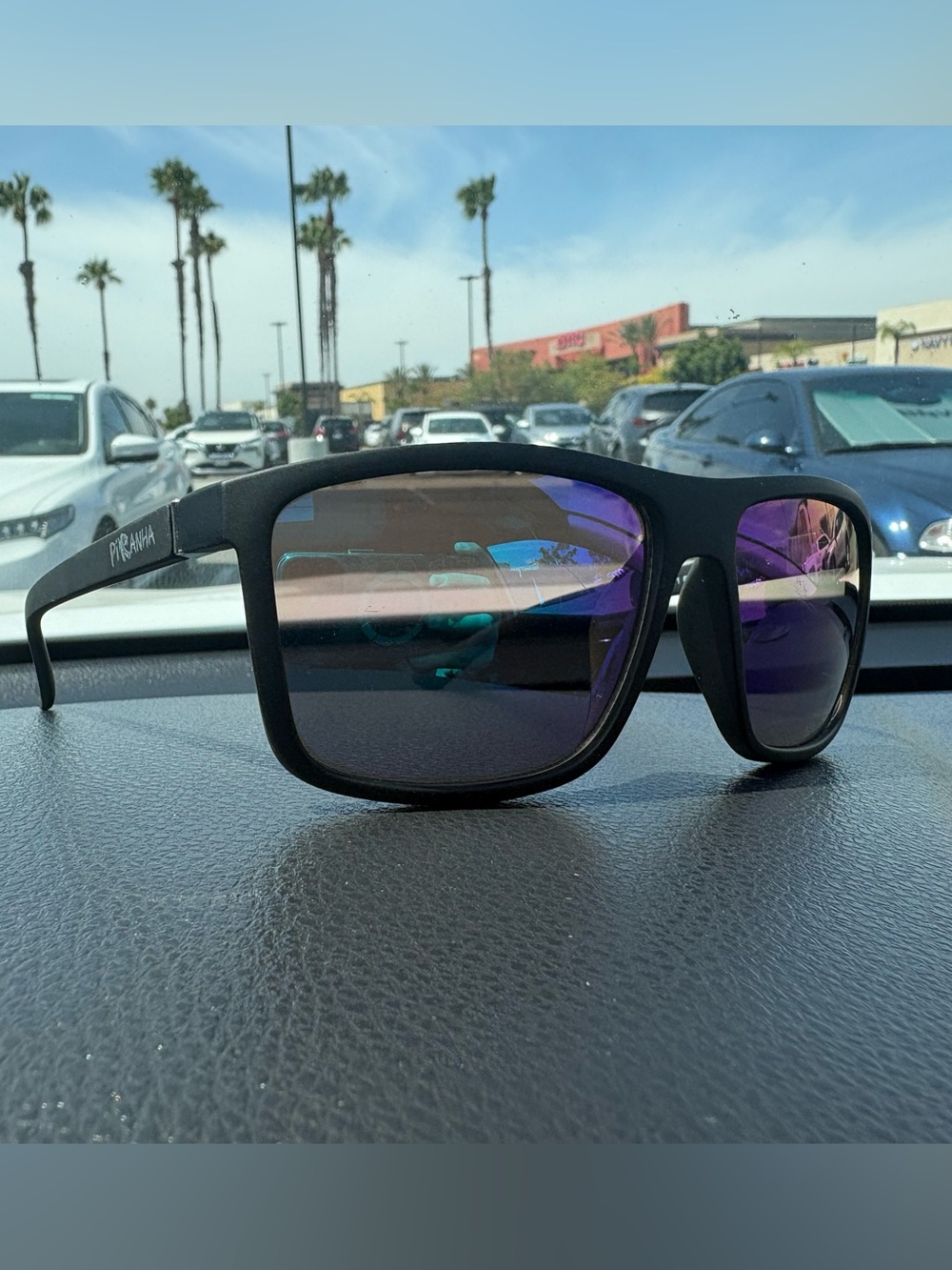Piranha PC105 Style Mirror Lens Sunglasses Matte Black